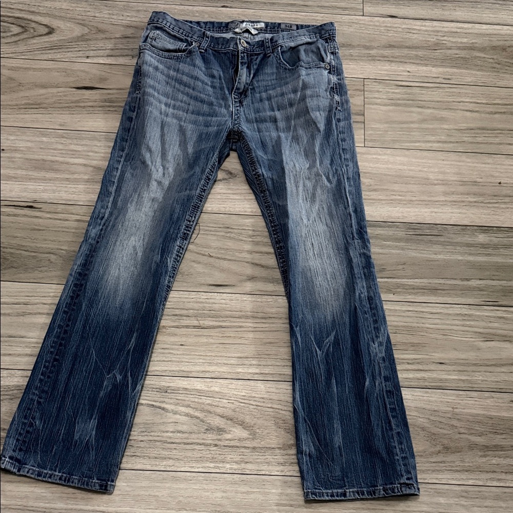 BKE Men's Bootcut Jeans in Blue